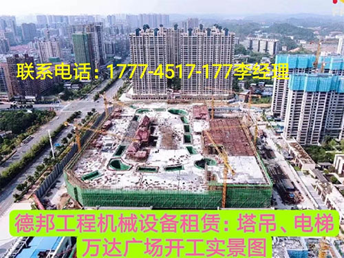 萬(wàn)達(dá)廣場(chǎng)、岳麓青城一二三期   租賃塔吊、電梯實(shí)情